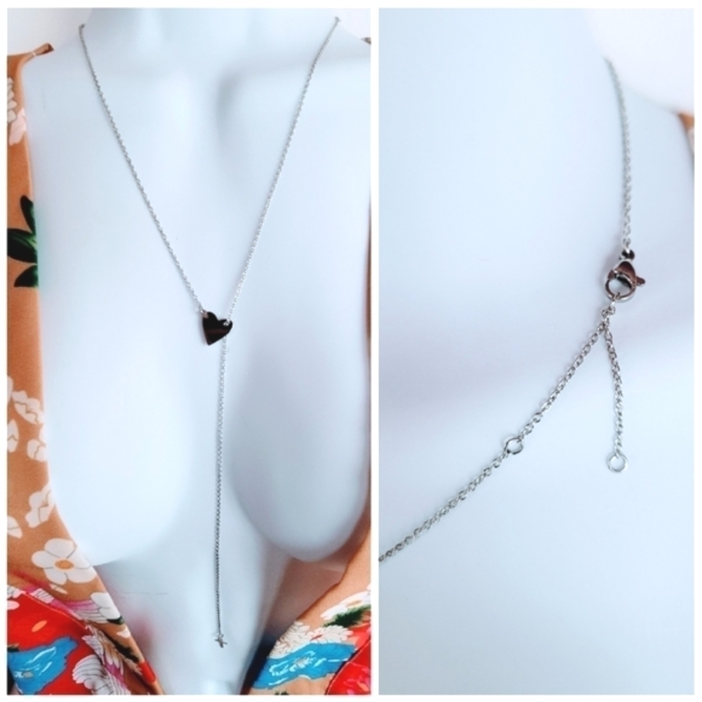 Adornia Lariat Silver